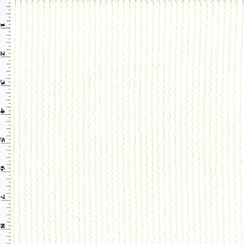 Off-White Striped Cord Wave-like Double Knit DFW11862