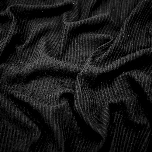 Classy Black 3x2 Ribbed Jersey Knit Fabric DFW11737 Discount Fabrics