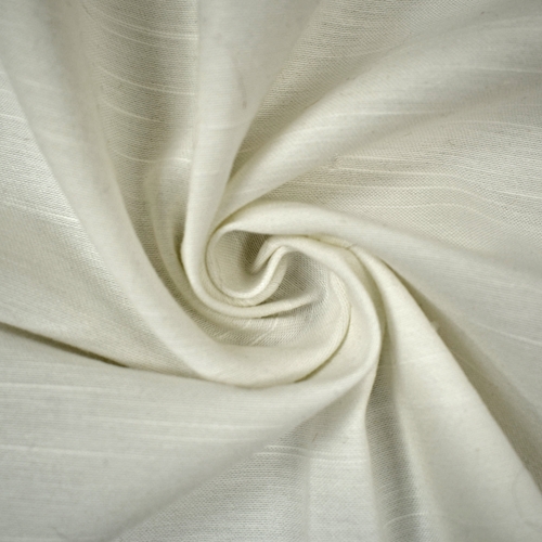 Pearl Ivory Slubbed Slub Satin-like Woven Decorating Fabric