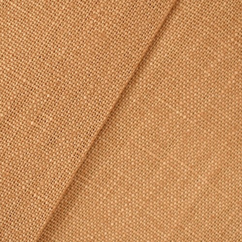 Copper Brown Chris Stone Slubbed Linen Decorating Fabric DFW60818