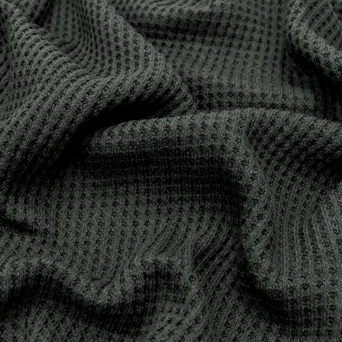 Dark Gray Waffle Textured Knit DFW11901