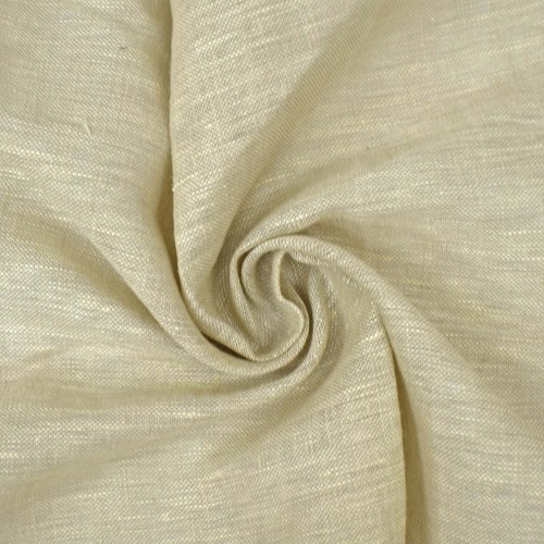 Nature Beige Semi-Sheer Slub Drapery Fabric DFW60865
