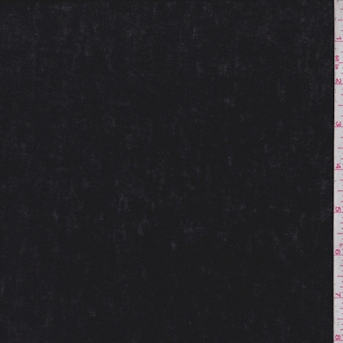Black Rayon Sweater Jersey Knit Fabric
