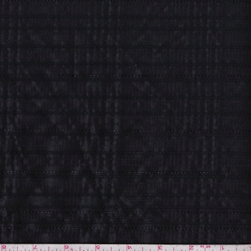 Black/Forest Embroidered Stripe Taffeta Decor Fabric