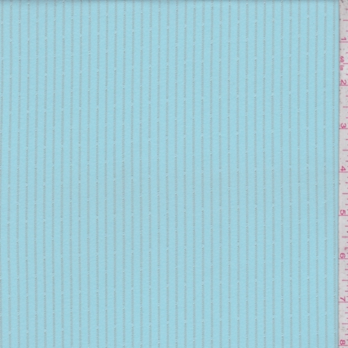 *4 1/2 YD PC-Turquoise Pinstripe Fine Line Twill Suiting