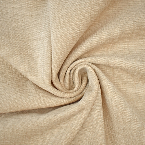 Cream Beige Textured Chenille Home Decorating Fabric