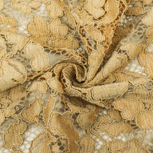 Bright Coral Pink Floral Lace Fabric APS00683