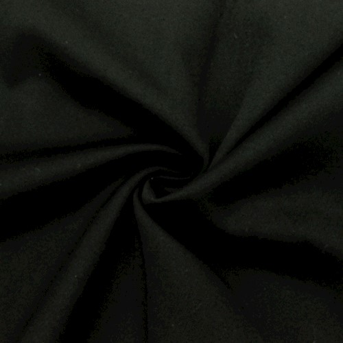 Night Black Wool Twill Suiting Fabric APS00740