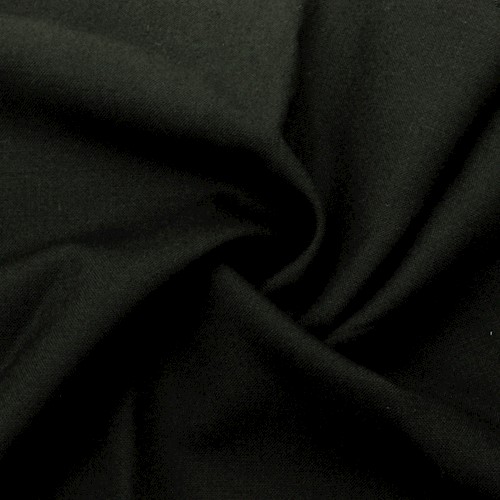 Basic Black Wool Shirting Fabric APS00739