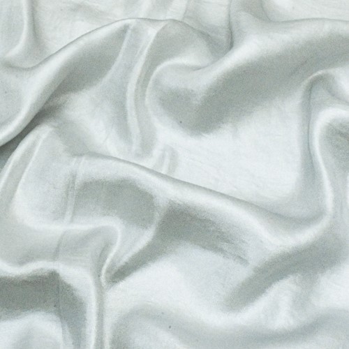Pearly Metallic Silver Gray Satin Like Twill Fabric APS00597 Discount 
