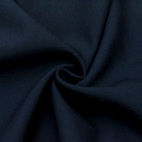 Navy Blue Wool Blend Dobby Suiting Fabric APS00742