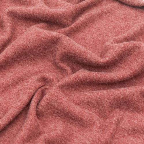 Red/Misty White Brushed Sweater Stretch Jersey Knit Fabric DFW12242