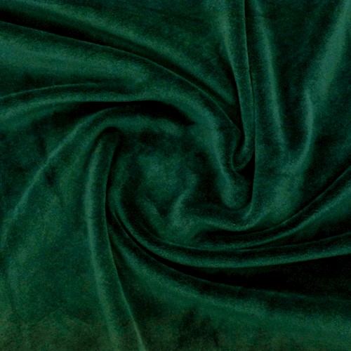 Emerald Green Soft Velour Stretch Knit Fabric DFW12250