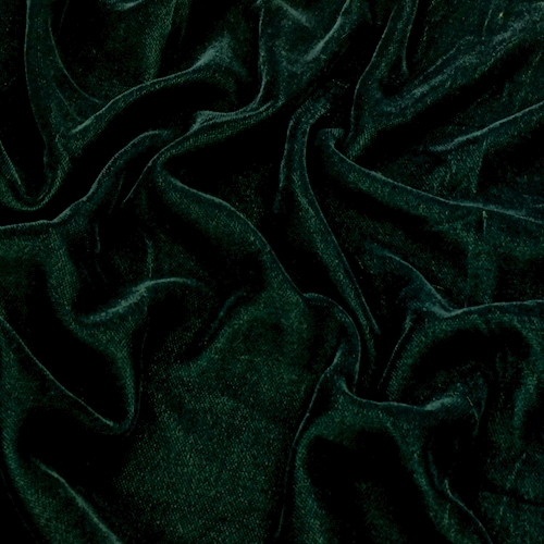 Emerald Green Velvet Woven Fabric