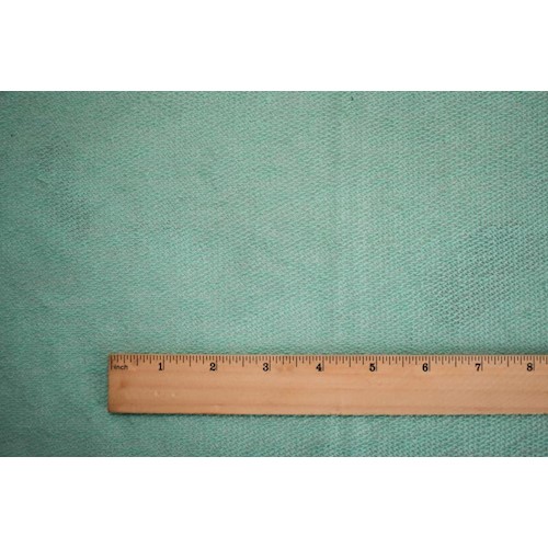 *3 3/8 YD PC-Pastel Sea Green Semi-Opaque French Terry Knit