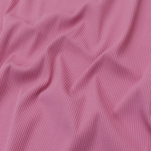Fuchsia Pink Famous Make 2x2 Ribbed Stretch Yoga Wear Fabric DFW12063
