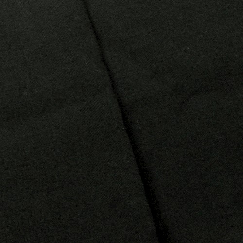 *2 YD PC -- Matte Black Wool Blend Shirting Woven Fabric