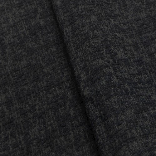 Navy/Gray Wool Blend Textured Jacquard Jacketing Fabric APS001155