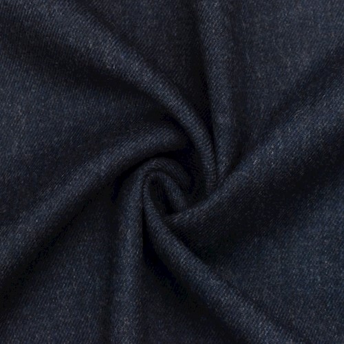 Dark Blue Wool Twill Jacketing Woven Fabric APS001386