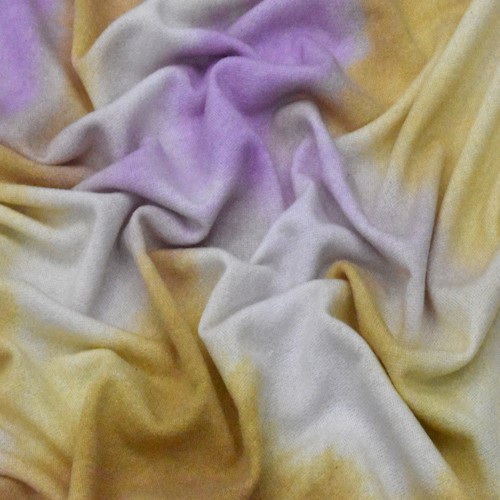 Dijon Yellow/Multi Tie Dye Baby French Terry Knit Fabric APS001246