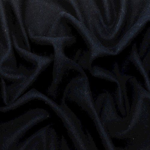 Midnight Blue Melton Wool Blend Jacketing Fabric APS001057