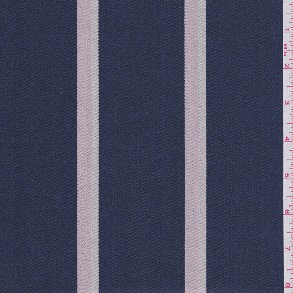 Dark Blue Stripe Upholstery Cotton 21123