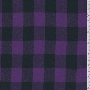purple black plaid flannel 21534 fashion fabrics purple and black design