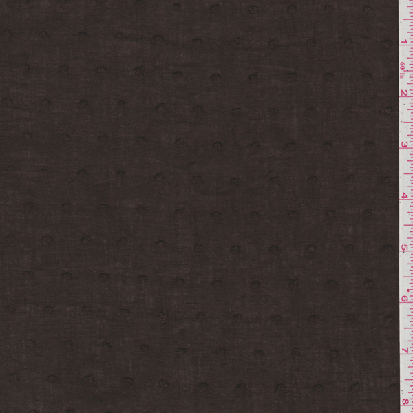 Dark Brown Dotted Swiss Lawn 22808