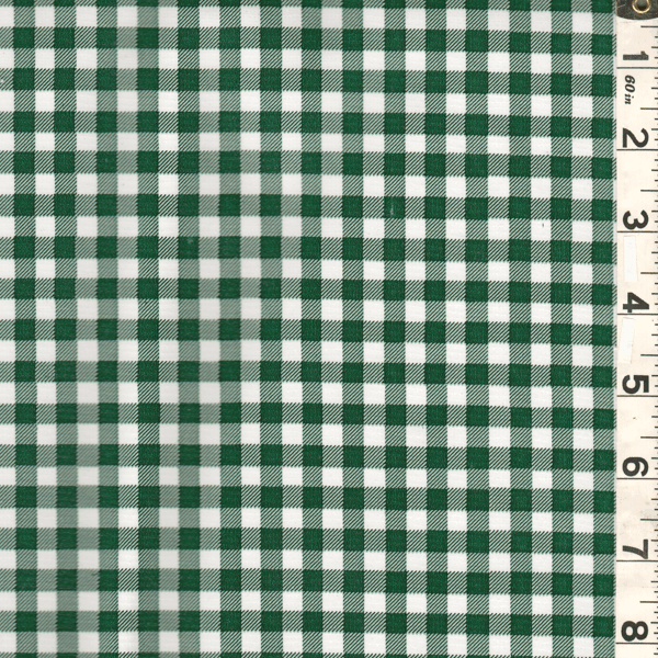 Green Check Oilcloth Roll OC011R