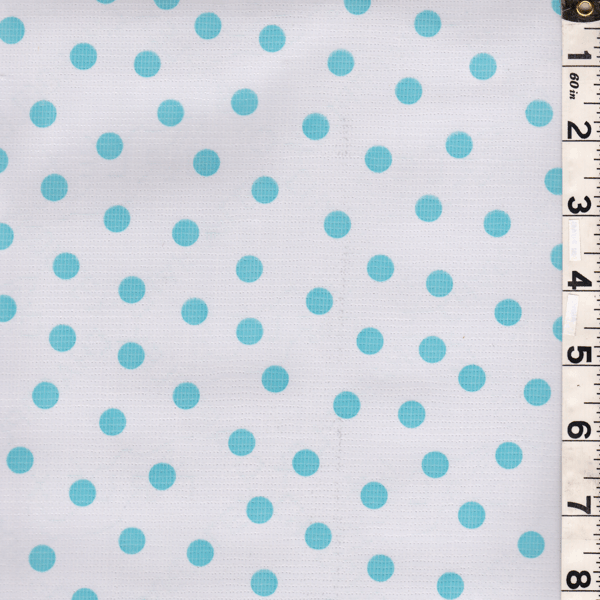 White Dot Oilcloth OC033