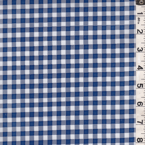 Blue/White Check Oilcloth OC051