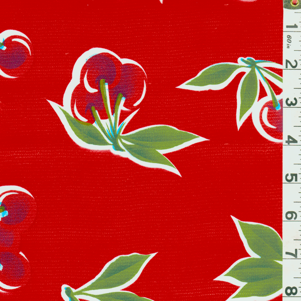 Red Cherry Oilcloth OC066