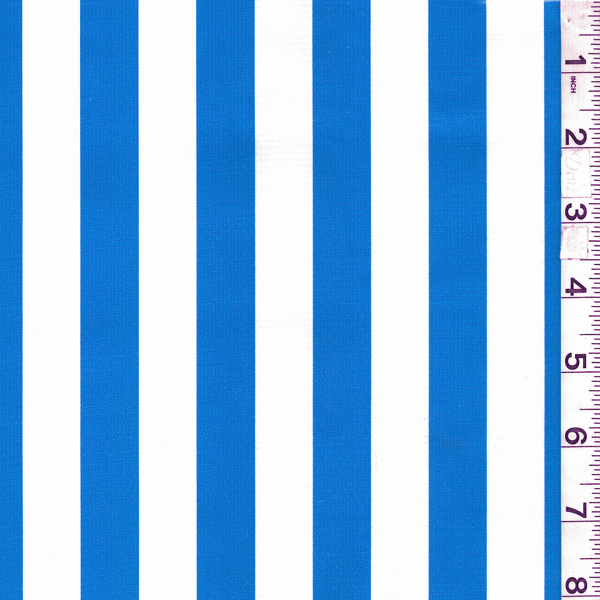 Bright Blue/White Oilcloth OC095