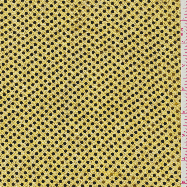 Sunshine Yellow Sequin Mesh 23019
