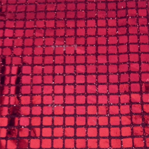 Red Square Sequin Bolt
