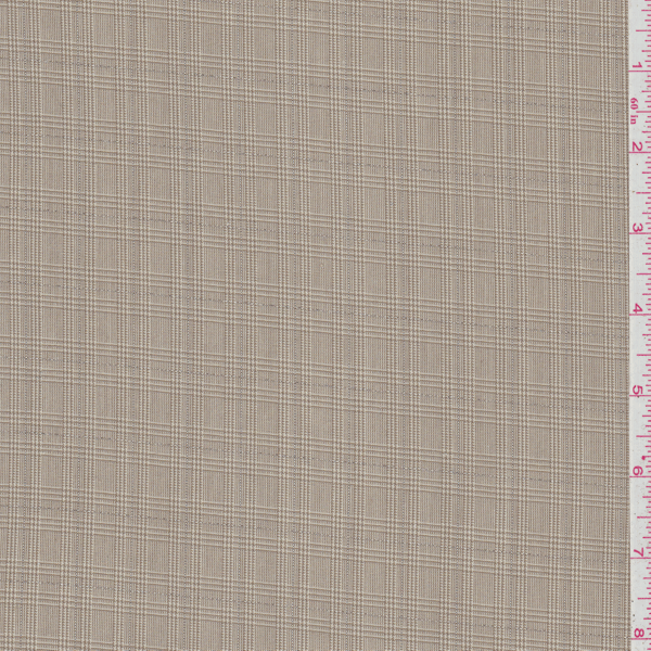 Light Brown Plaid Suiting 23560