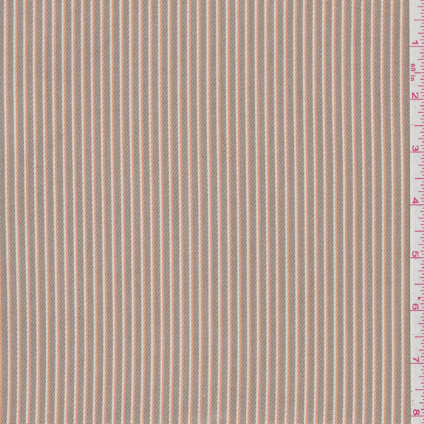 Taupe/Orange Stripe Suiting 23621