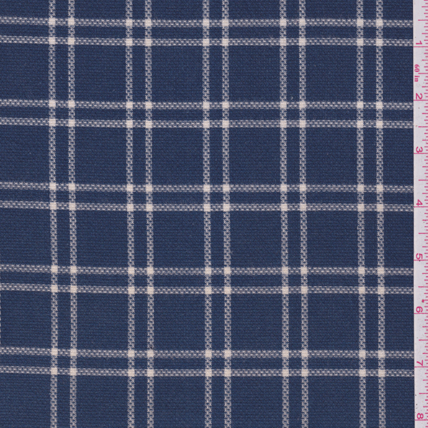 Blue Plaid Linen 23691 Fashion Fabrics