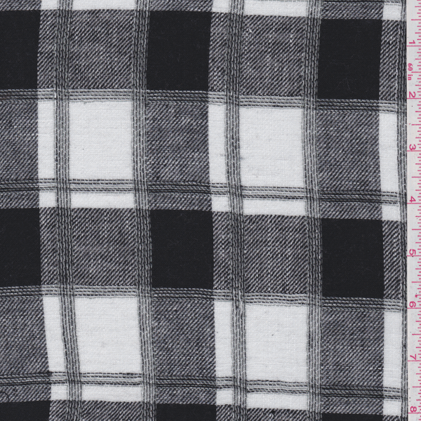 Black/White Check Gauze - 23835 Discount Fabrics