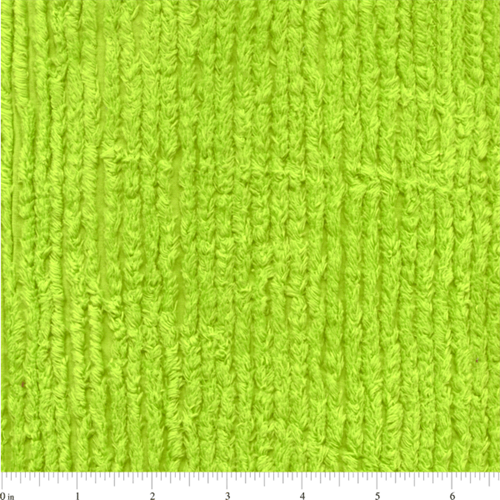 Lime Cotton Chenille