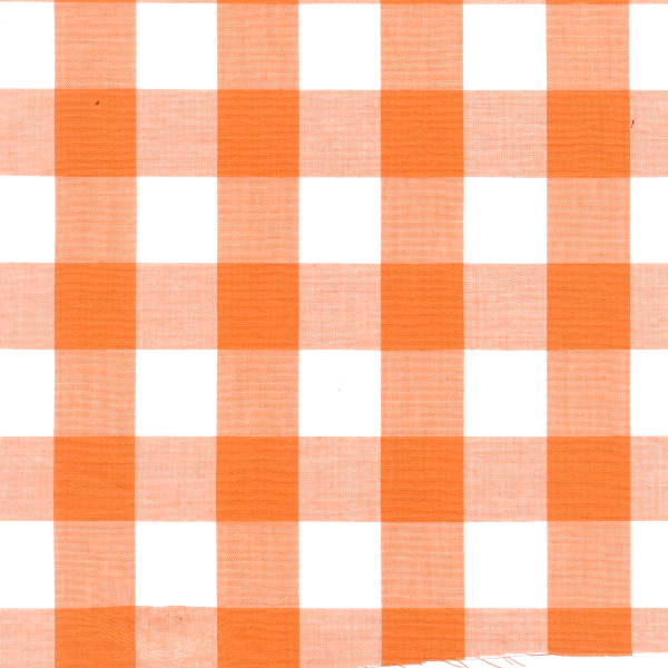 Orange 1 Inch Gingham Bolt GC1009