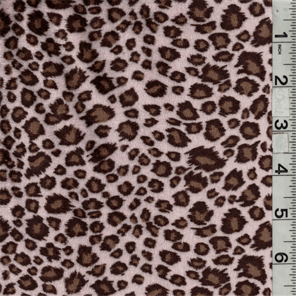 Pink Brown Black Cheetah Minky Bolt My0118 C1 Discount Fabrics