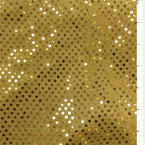 Yellow Gold Sequin Knit Bolt