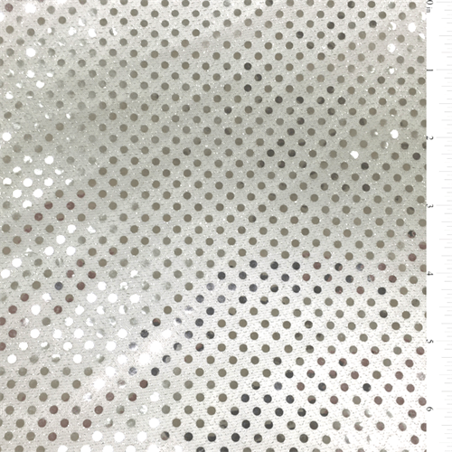 White/Silver Sequin Knit Bolt