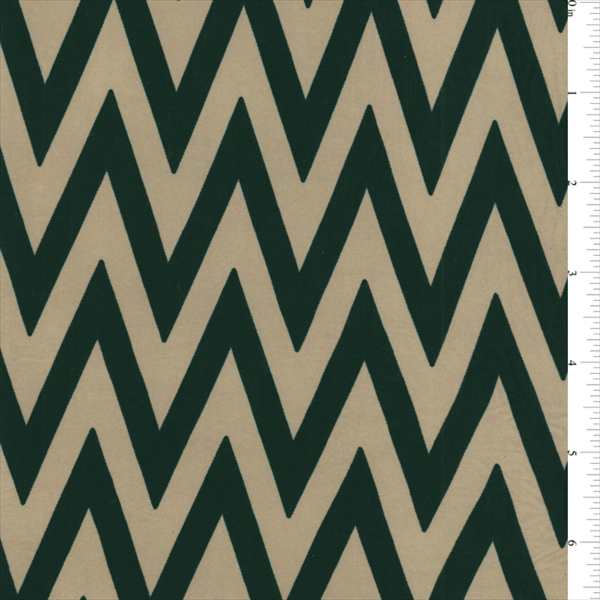 ITY Tan/Black Chevron Jersey Knit