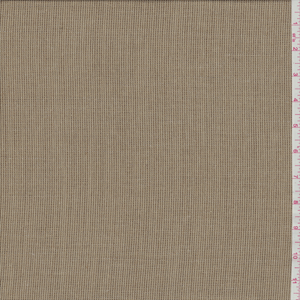 Tan/Brown Check Wool Suiting