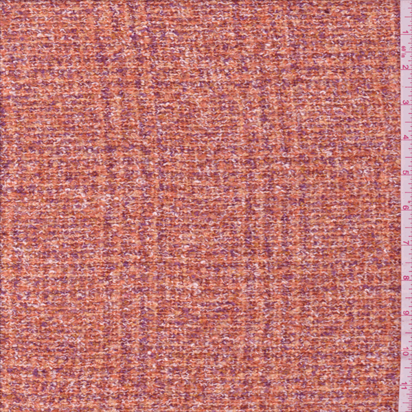 Orange/Pink Boucle Tweed