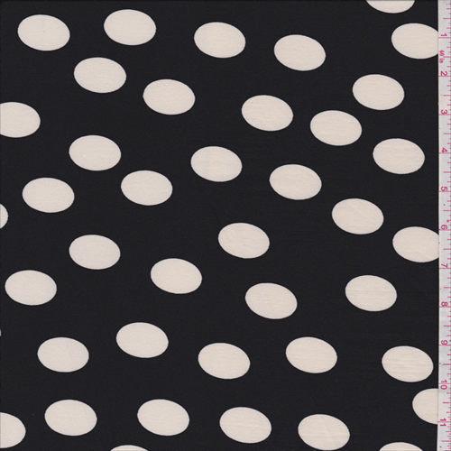ITY Black/Ivory Dot Jersey Knit
