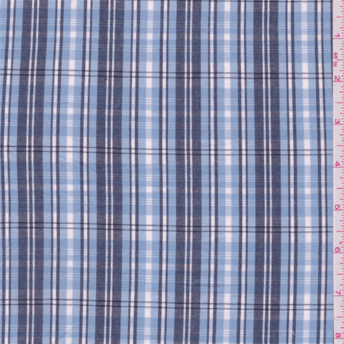 Light Blue Plaid Shirting