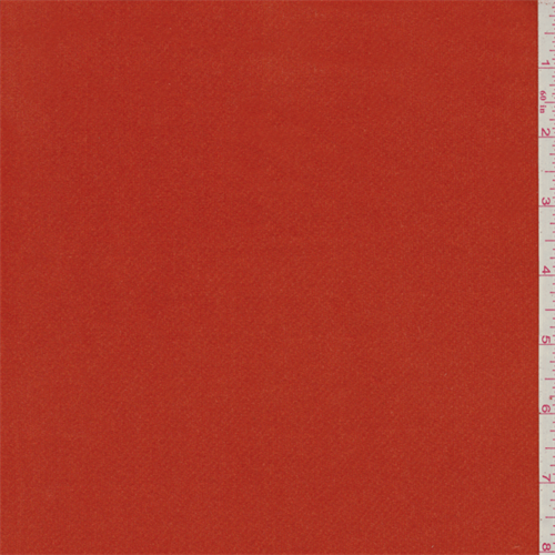 Dark Orange Stretch Velvet
